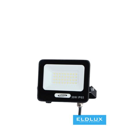 UNIVERSO LED reflektor 30w 2450lm 6500K 120° 156x138mm IP65 Fekete