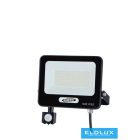 UNIVERSO LED reflektor mozgásérzékelővel 50w 4600lm 6500K 120° 193x204mm IP65 Fekete
