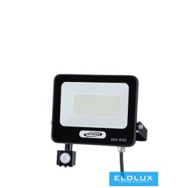   UNIVERSO LED reflektor mozgásérzékelővel 50w 4600lm 6500K 120° 193x204mm IP65 Fekete