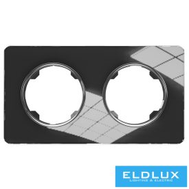 ELDELIZ Kettes üveg keret Fekete