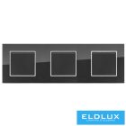 ELDIRA Hármas üveg keret Fekete