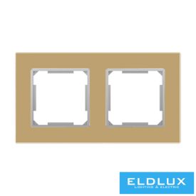 ELDIRA Kettes üveg keret Arany