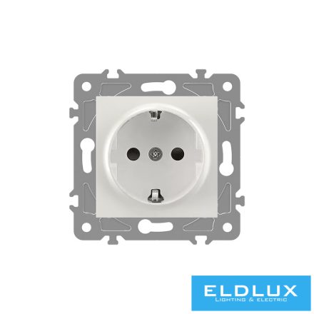 ELDLUX ELDGROUND 2P+F konnektor gyerekvédelemmel fehér csavaros