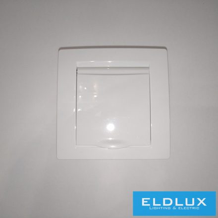 ELDLUX ELDGROUND 2P+F konnektor gyerekvédelemmel csapfedéllel fehér csavaros IP44