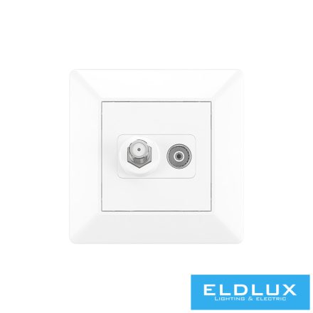 ELDLUX ELDGROUND SAT + TV aljzat (13db) fehér