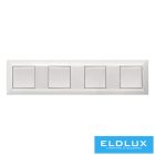 ELDGROUND Négyes műanyag keret Fehér