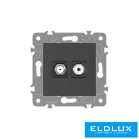 ELDGROUND SAT + TV aljzat (13db) Fekete