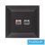 ELDGROUND RJ11 TEL + RJ45 Cat.5e UTP aljzat fekete