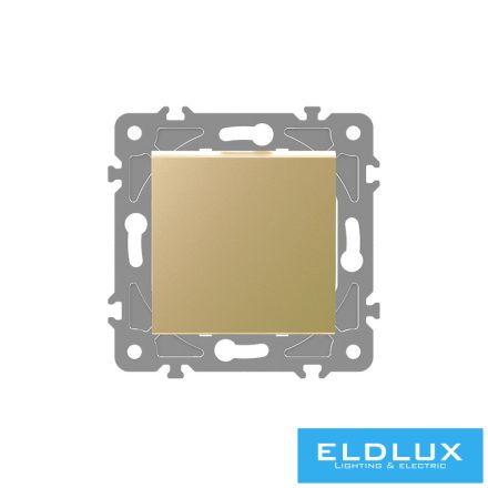 ELDLUX ELDGROUND kereszt váltókapcsoló (107) arany