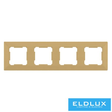 ELDLUX ELDGROUND négyes műanyag keret arany