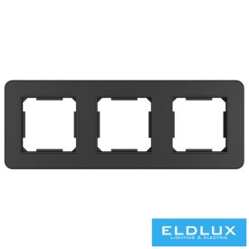 ELDANA Hármas műanyag keret Fekete