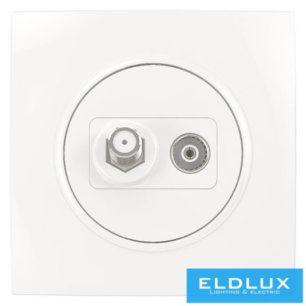 ELDLUX ELDELIN SAT + TV aljzat (13db) fehér