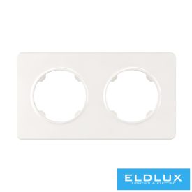 ELDELIN Kettes műanyag keret Fehér