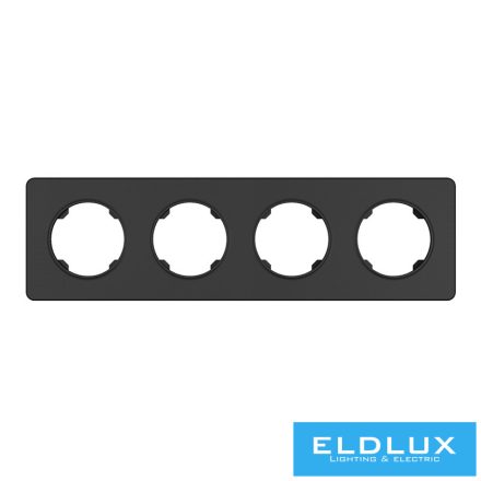 ELDLUX ELDELIN négyes műanyag keret fekete