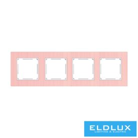 ELDALU Négyes alumínium keret Rózsgold