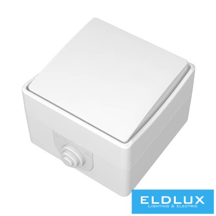 ELDLUX ELDDROP falon kívüli egypólusú kapcsoló (101) fehér IP54