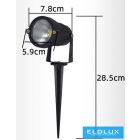 UNIVERSO Kerti spotlámpa 5w 290lm 6500k IP65 fekete 285x78mm