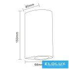 UNIVERSO fali lámpa 2×GU10 IP65 68×80×150mm fekete