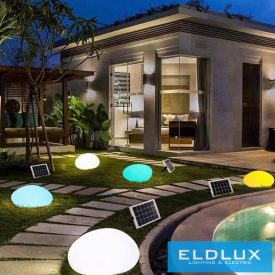   UNIVERSO Solar kerti lámpa 5w-6V 3.7V-2.6AH 146lm RGB+4000k IP65 fehér