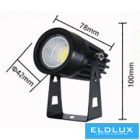 UNIVERSO Kerti spotlámpa 3.5w 360lm 3000k 60° IP65 fekete 100x78mm