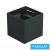 UNIVERSO fali lámpa LED 12w 1000lm 3000k IP55 100×100×100mm fekete