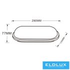 UNIVERSO Kültéri fali lámpa 18W 4000k 1900lm IP65 meleg fehér 290x135x77mm