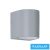 UNIVERSO fali lámpa 1×GU10 IP65 68×80×80mm szürke