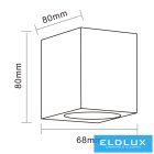 UNIVERSO fali lámpa 1×GU10 IP65 68×80×80mm fehér