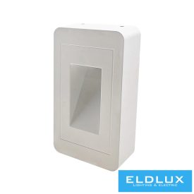   UNIVERSO Lábazati LED lámpatest 12w 1000lm 3000k 120° IP65 fehér 160x90x36mm