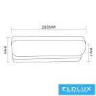 UNIVERSO Kültéri fali lámpa 12w 1200lm 3000k 180° IP65 262×67×98mm fehér