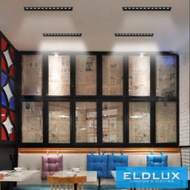   UNIVERSO süllyesztett spot lámpa 24W 2200lm 4000k 34° IP20 335mm fekete