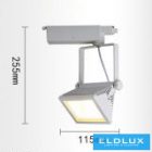 UNIVERSO Egyfázisú sínhez lámpa 30w 2700lm 3000k Ra≥90 90° fehér