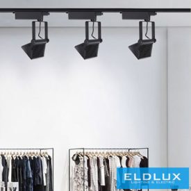   UNIVERSO Egyfázisú sínhez lámpa 30w 2700lm 6500k Ra≥90 90° fekete