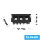 UNIVERSO süllyesztett spot lámpa 6W 480lm 3000k 34° IP20 95mm fekete