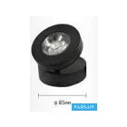 UNIVERSO Falon kívüli spotlámpa 7w 600lm 6500k 20° IP20 Fekete D85x100mm