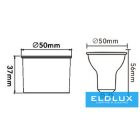 UNIVERSO Spot lámpa a Gu10 helyett 7w 540lm 4000k RA90 D50x56mm IP20