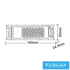 UNIVERSO Slim fémházas tápegység DC:12v 150w 12.5A IP20 200x50x25mm