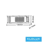 UNIVERSO Slim fémházas tápegység 12v 60w 5A IP20 130x35x22mm
