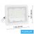UNIVERSO LED reflektor 30w 2700lm 6500k IP65 fehér