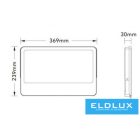 UNIVERSO LED reflektor 200w 18000lm CCT.kap 120° 369x239x30mm IP66 Fehér 3év