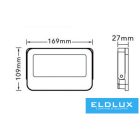 UNIVERSO LED reflektor 30w 2800lm CCT.kap 120° 169x109x27mm IP66 Fehér 3év