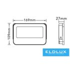 UNIVERSO LED reflektor 30w 2800lm CCT.kap 120° 169x109x27mm IP66 Szürke 3év