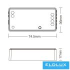 MIBOXER 2in1 RF 2.4G SIMA/CCT LED Szalaghoz Vezérlő DC:12-24V Max:12A