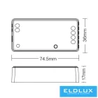 MIBOXER 3in1 WiFi + RF 2.4G RGB/RGBW/RGB-CCT LED Szalaghoz Vezérlő DC:12-24V Max:12A
