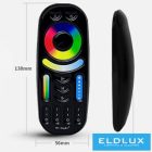 MIBOXER RF 2.4G RGB+CCT LED Szalaghoz távirányító 4 Zónás fekete