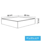 MIBOXER RF 2.4G RGBW LED Szalaghoz Fali Távirányító 4 Zónás fekete
