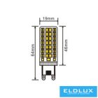 UNIVERSO LED izzó G9 6W 680lm 3000K CRI≥80 Ø19x64mm