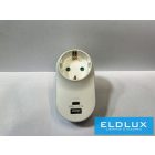 ELDLUX Elosztó 1x type F + 1x USB type A + 1x USB type-C IP20