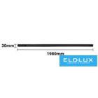 UNIVERSO Háromfázisú sín fekete 1980x30x33mm