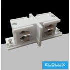 UNIVERSO Háromfázisú sínhez toldóelem fehér 75x26x31mm
